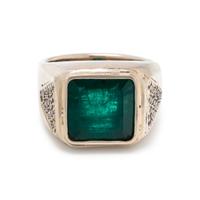 EMERALD AND DIAMOND RING