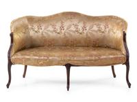 A George III Style Mahogany Settee