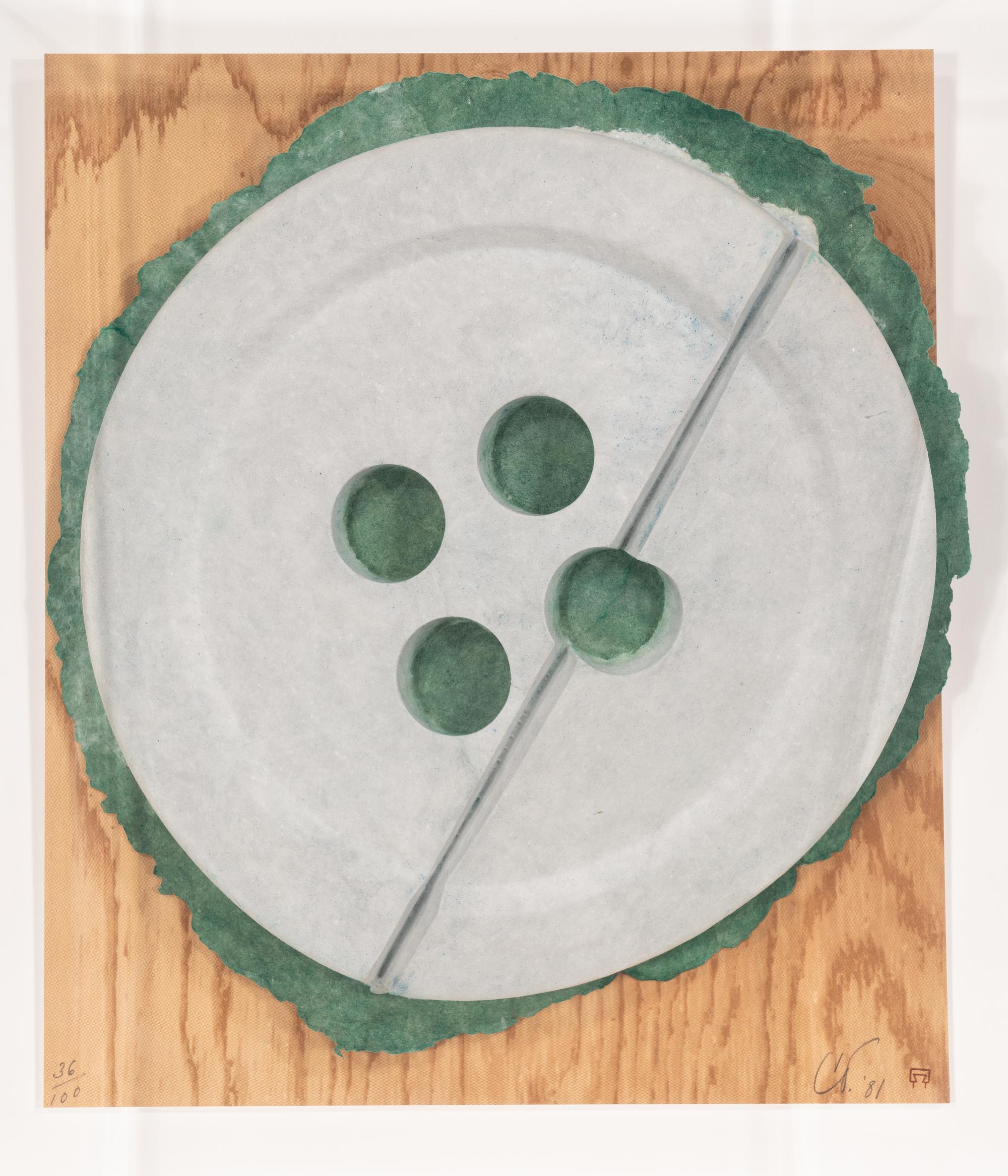 Split Button Model (Broken Button), 1981