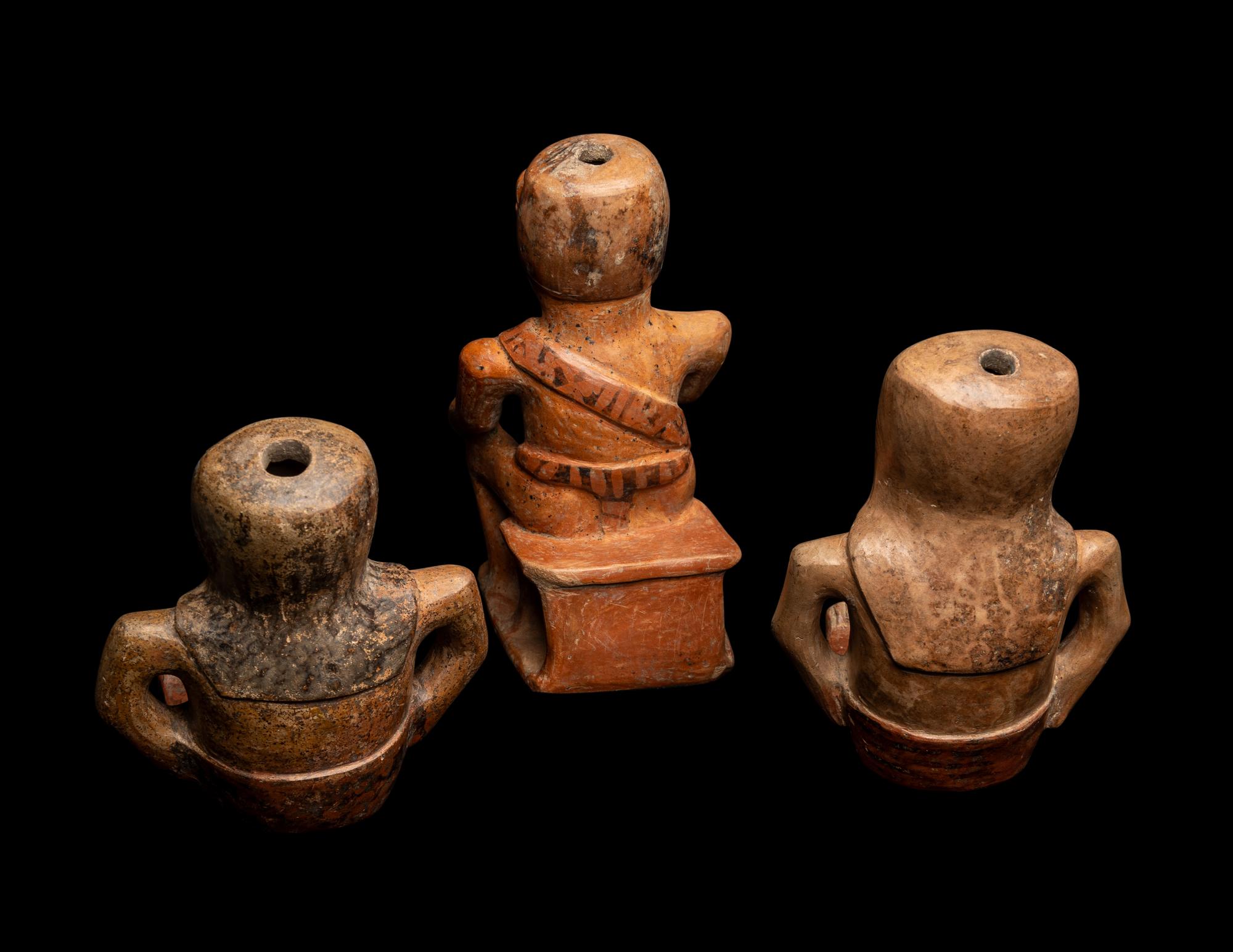 Three Narino Coqueros Figures