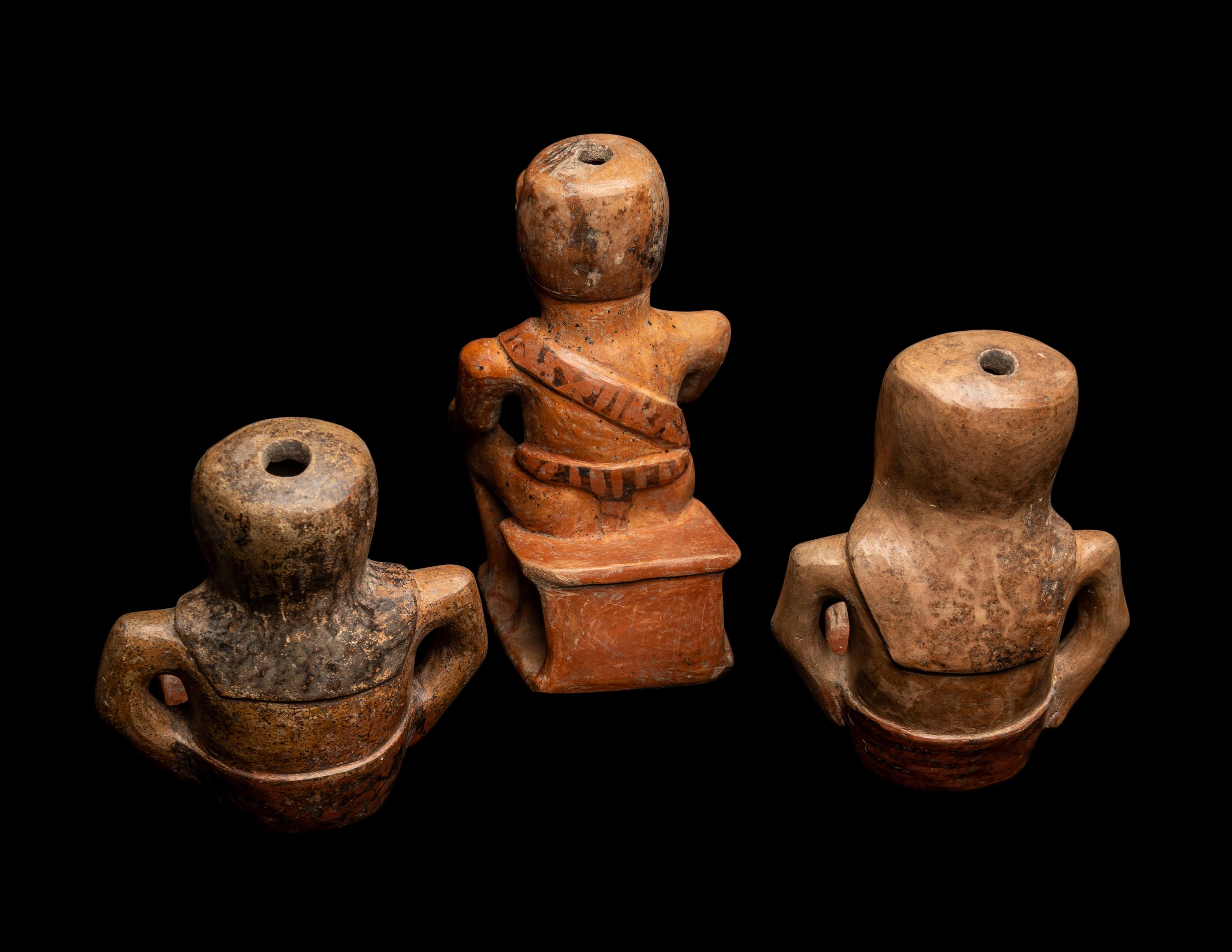 Three Narino Coqueros Figures