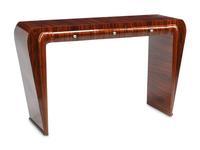 An Art Deco Style Rosewood Console Table