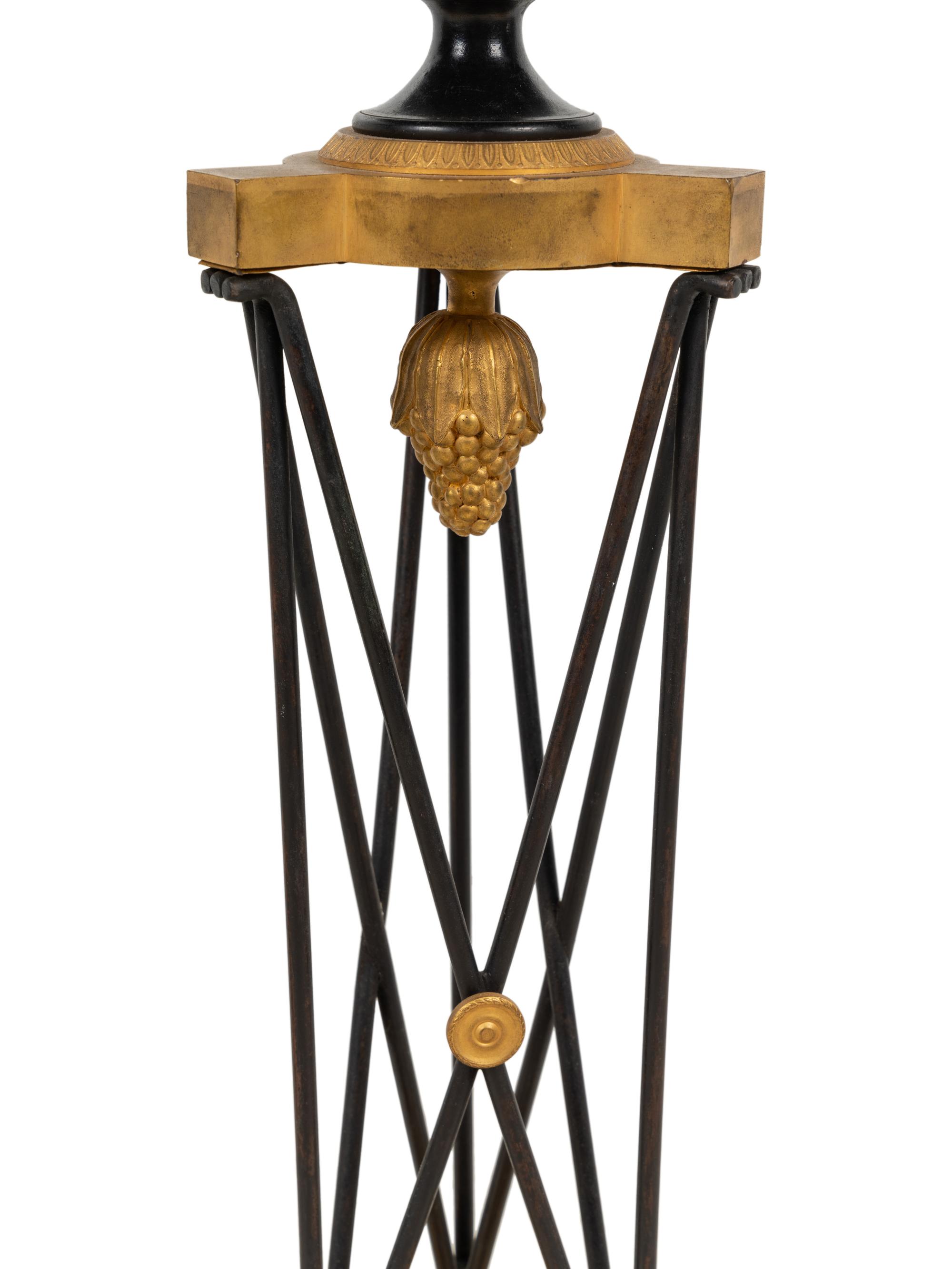 A Pair of Grand Tour Gilt and Patinated Bronze Athéniennes