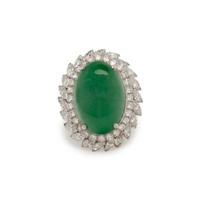 JADE AND DIAMOND RING
