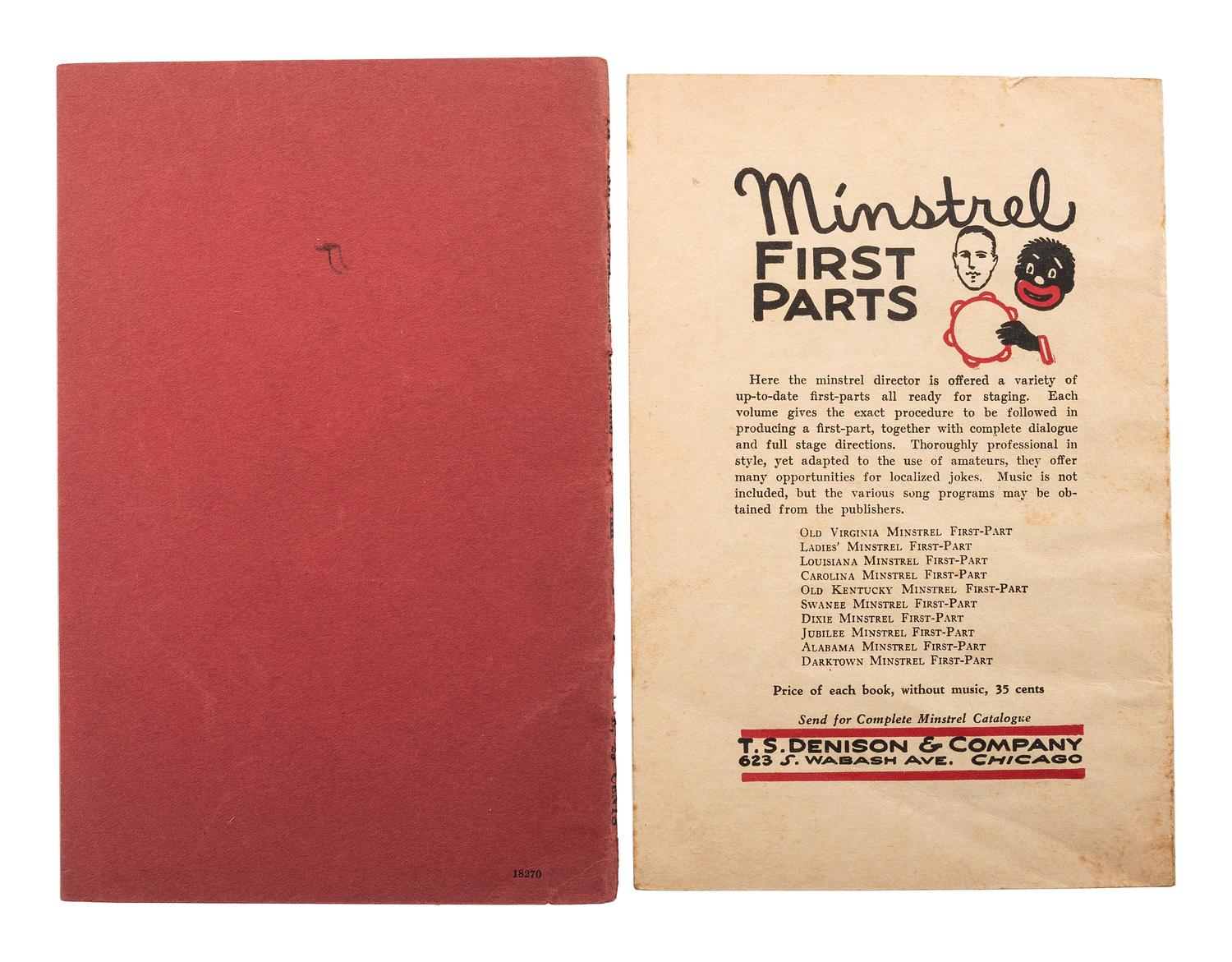 [THEATER]. A group of 4 advertisements and song books for burlesque theater shows, comprising: