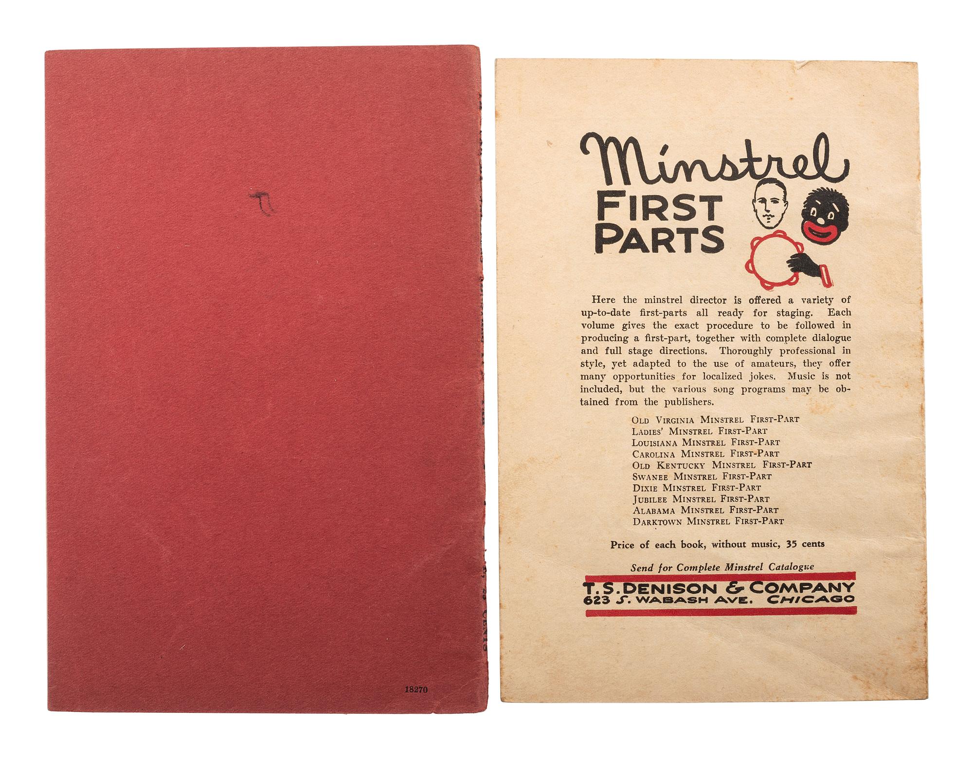[THEATER]. A group of 4 advertisements and song books for burlesque theater shows, comprising: