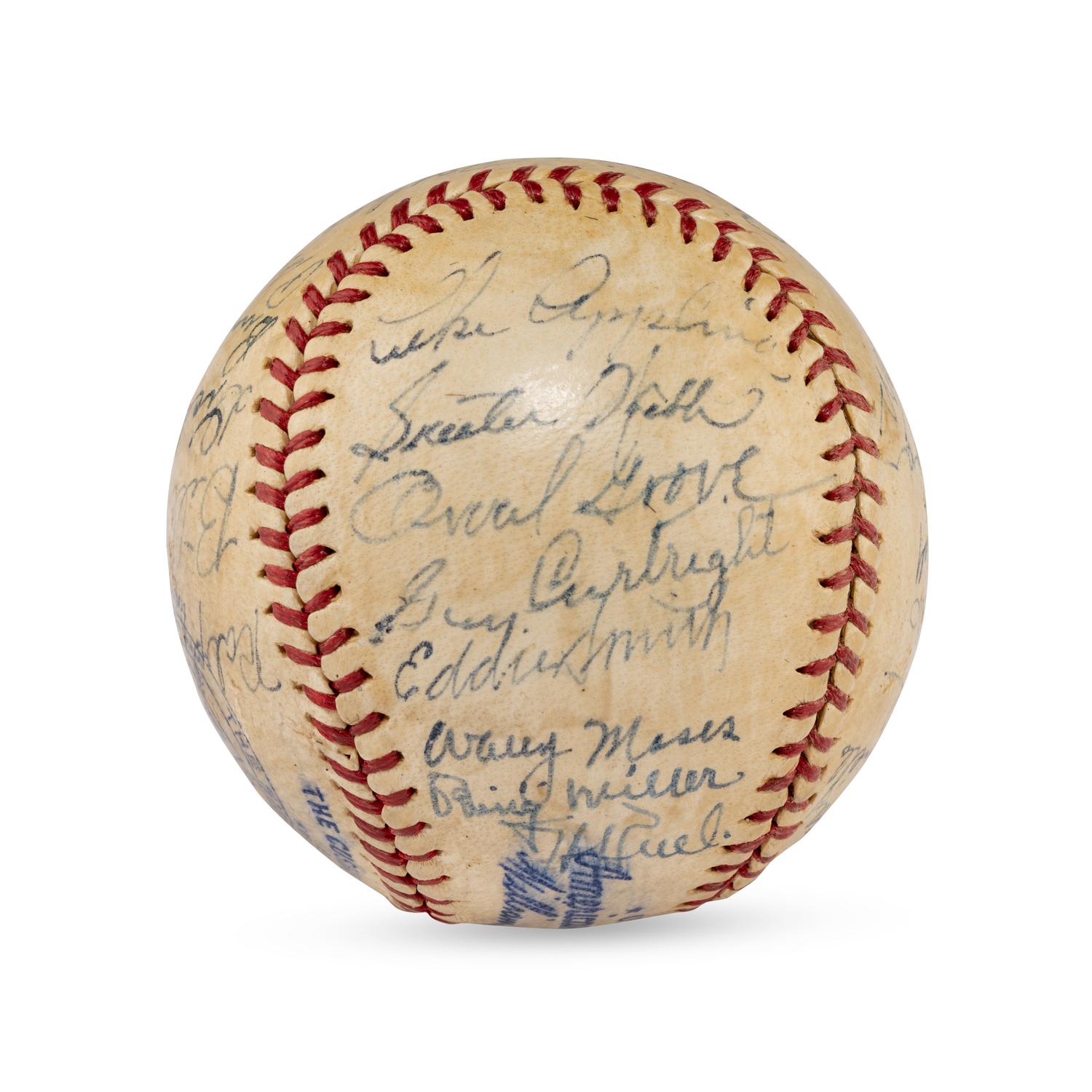 A 1943 Chicago White Sox Team Signed Autograph Baseball