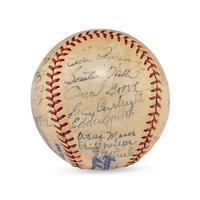 A 1943 Chicago White Sox Team Signed Autograph Baseball