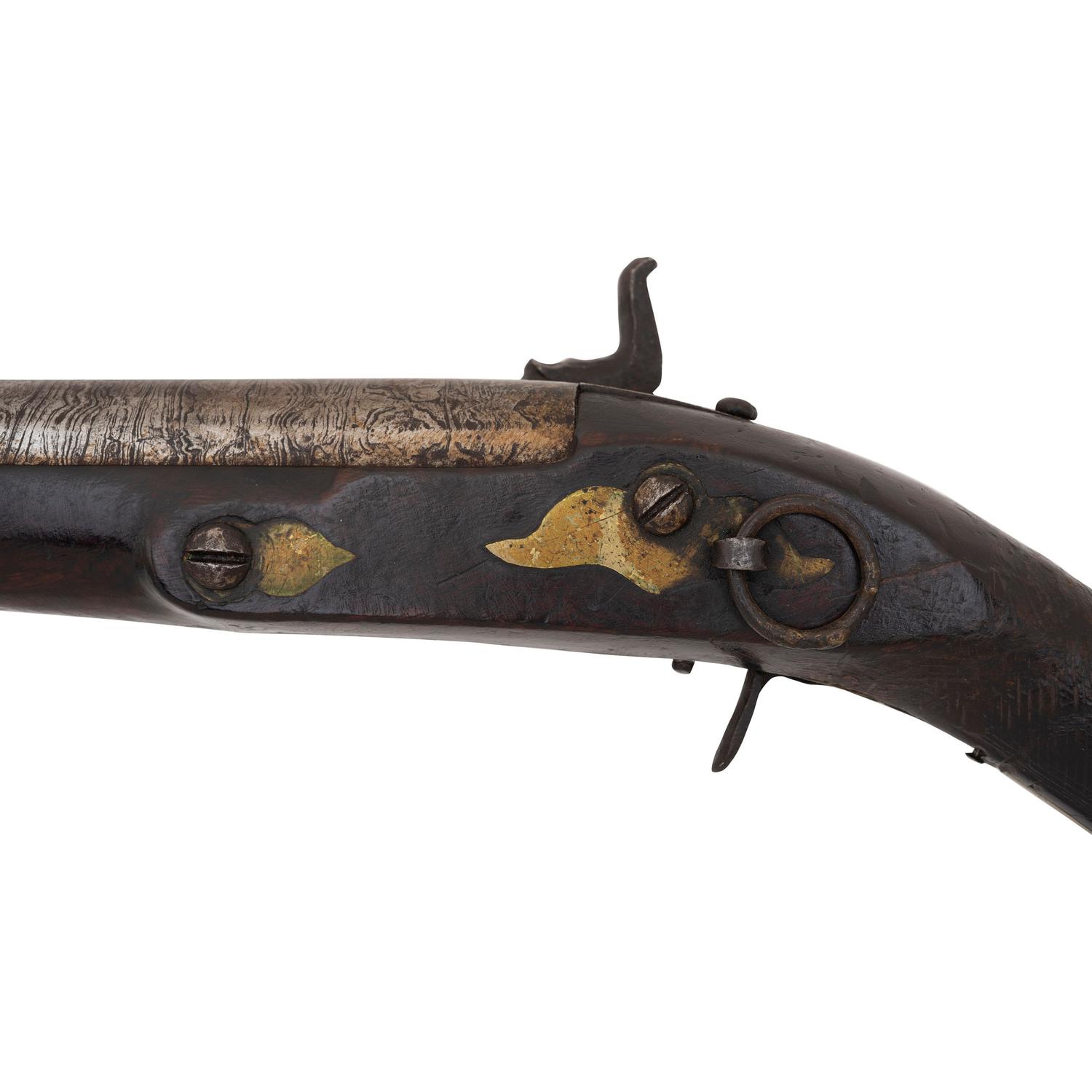 Ottoman Knee Pistol Converted to Percussion