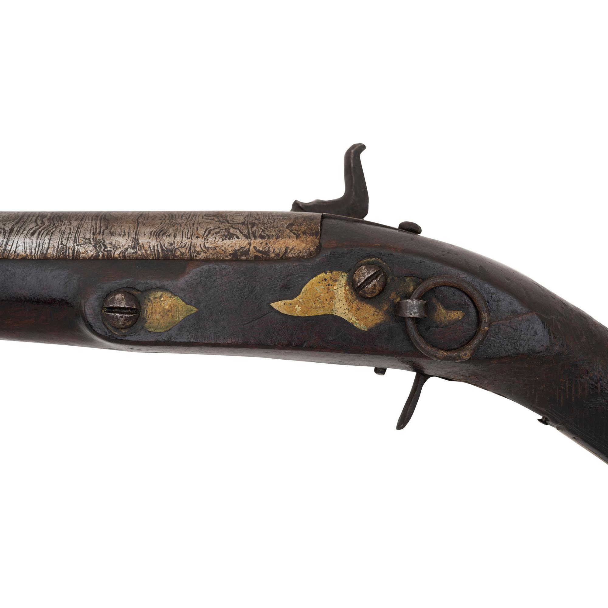 Ottoman Knee Pistol Converted to Percussion
