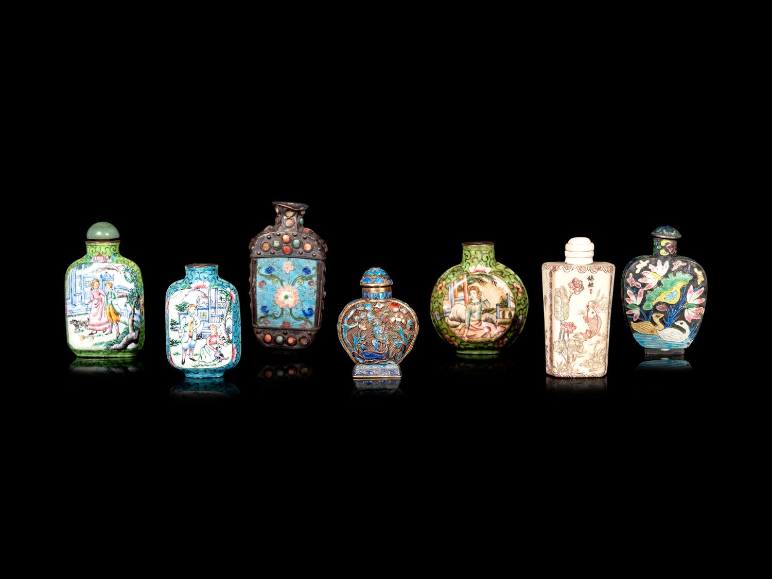Seven Chinese Snuff Bottles