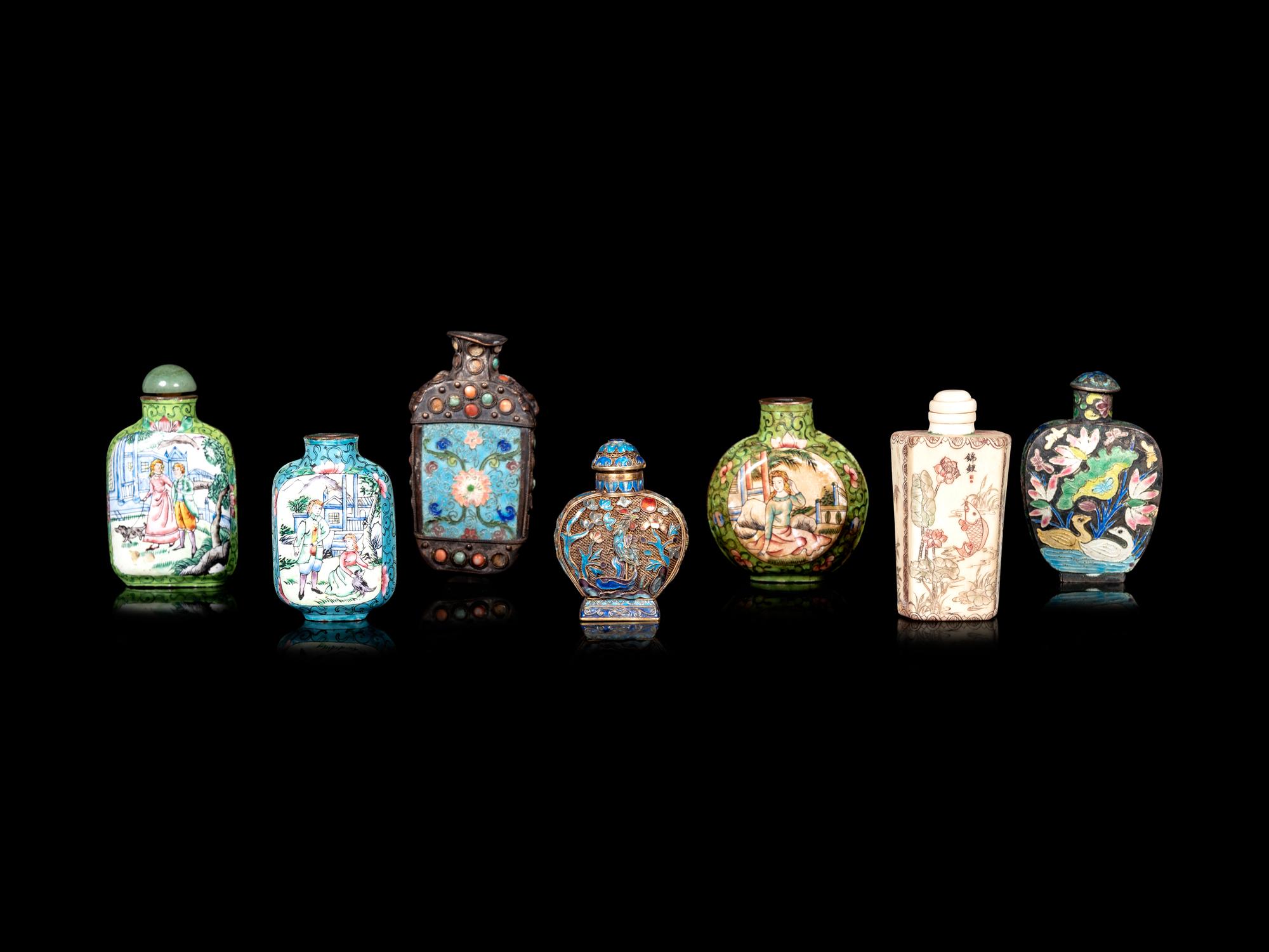 Seven Chinese Snuff Bottles