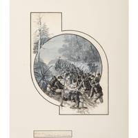 John R. Chapin, Watercolor and Gouache Depicting Soldiers Slogging through Mud