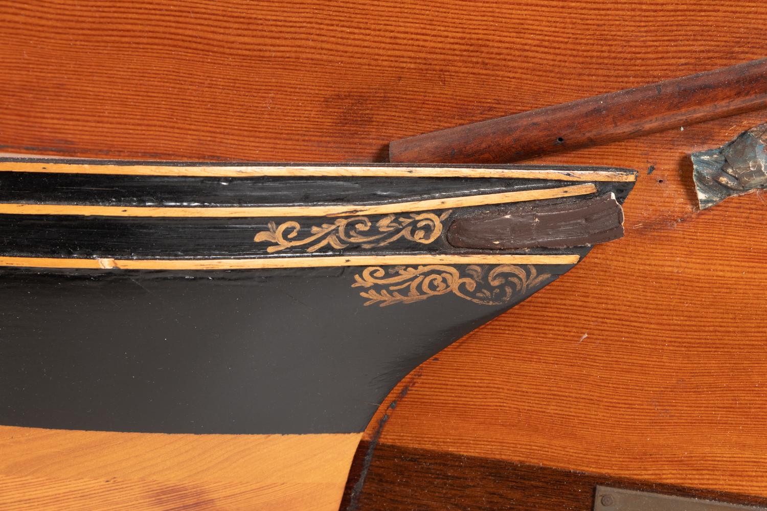 A Half Hull Model of a Boat