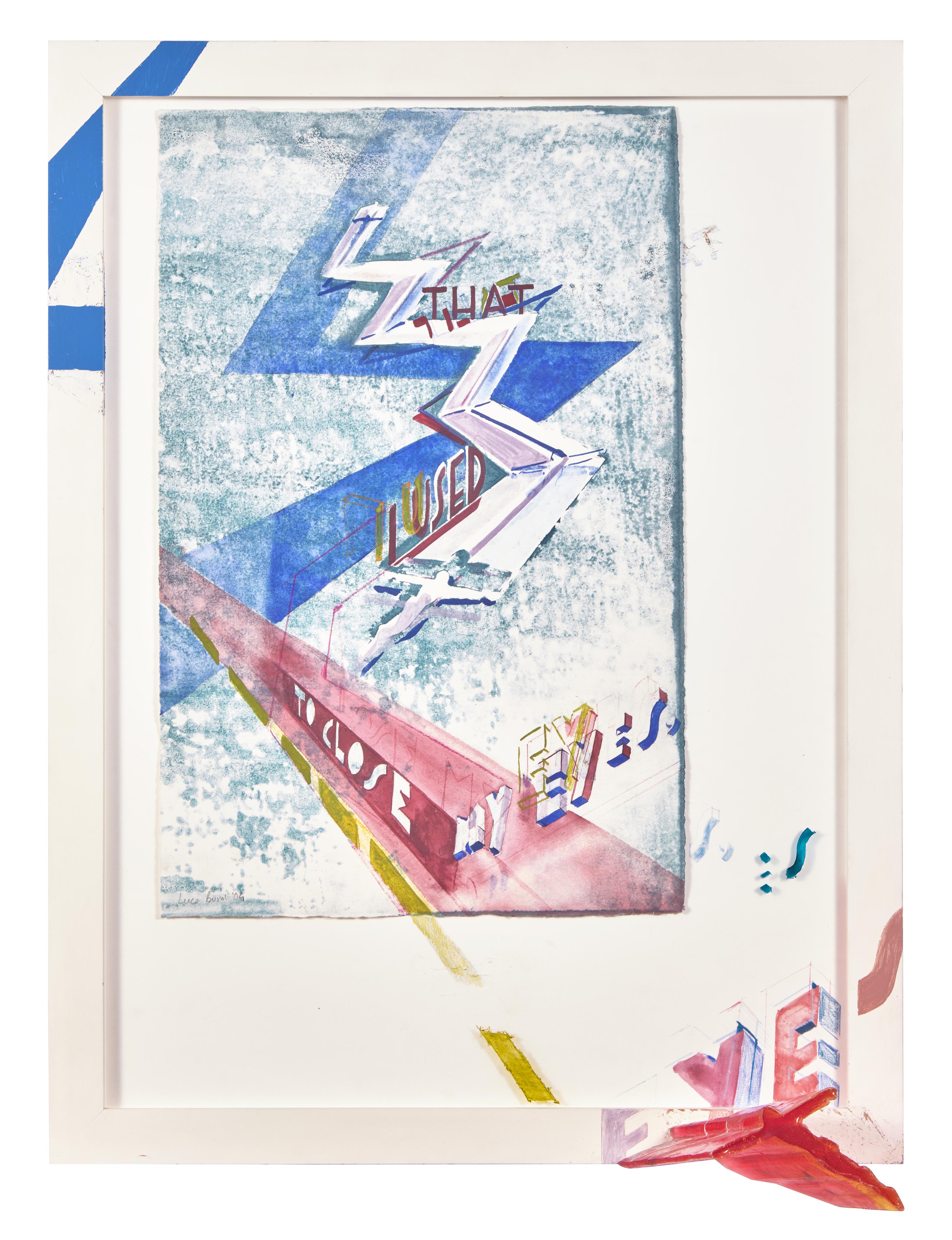 Propaganda Poster - That I Used to Close my Eyes (Triple-Textured Turquoise Sky) , 2004