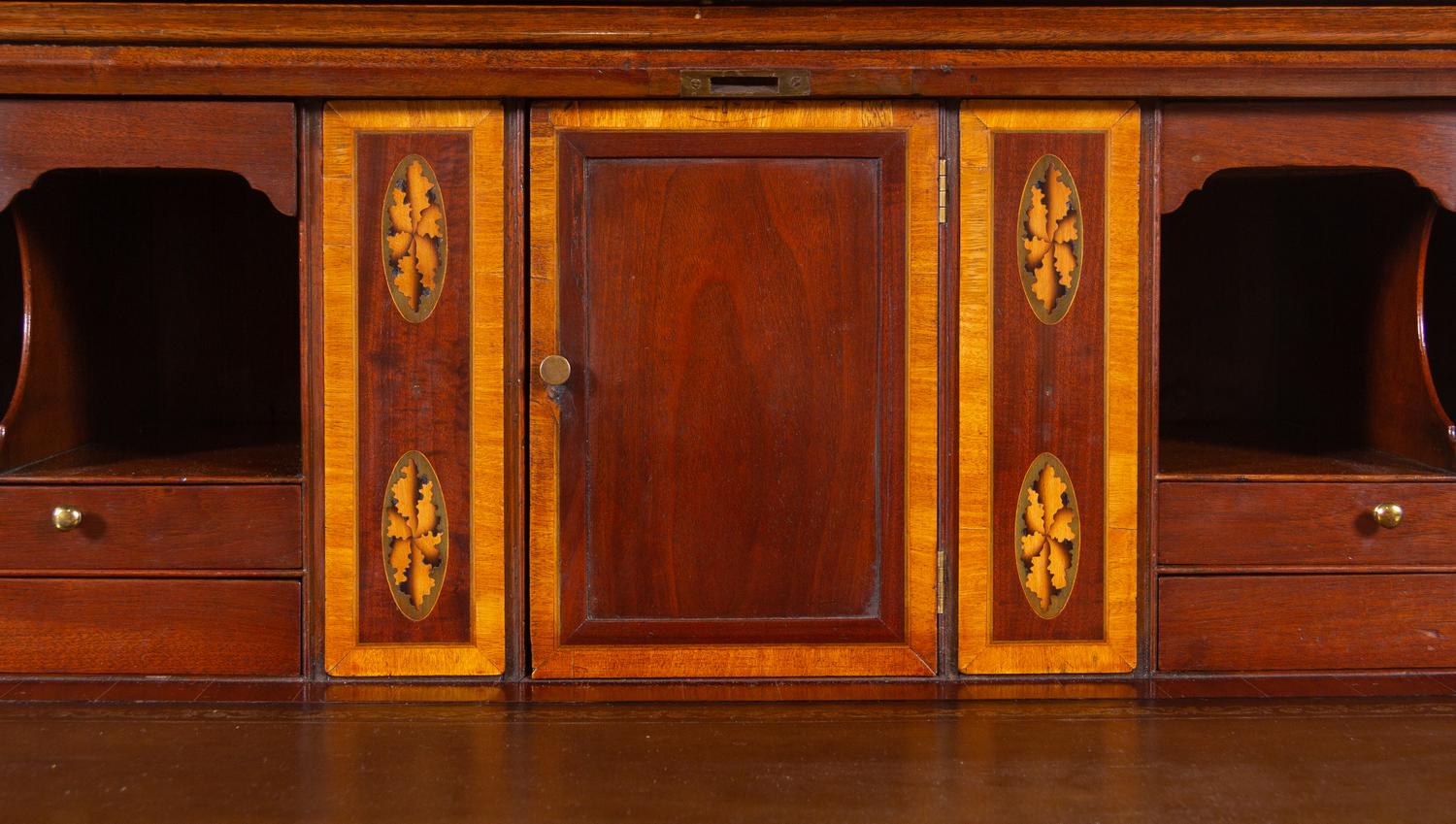 A George III Style Mahogany Secretary Bookcase