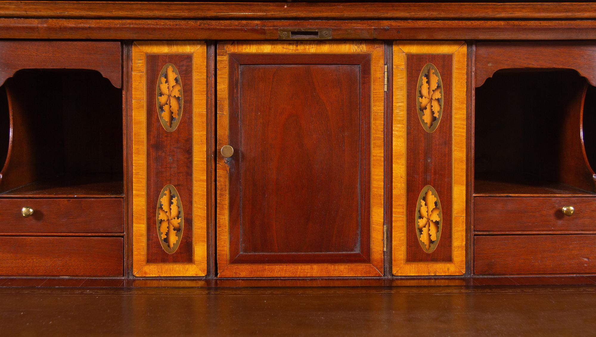 A George III Style Mahogany Secretary Bookcase