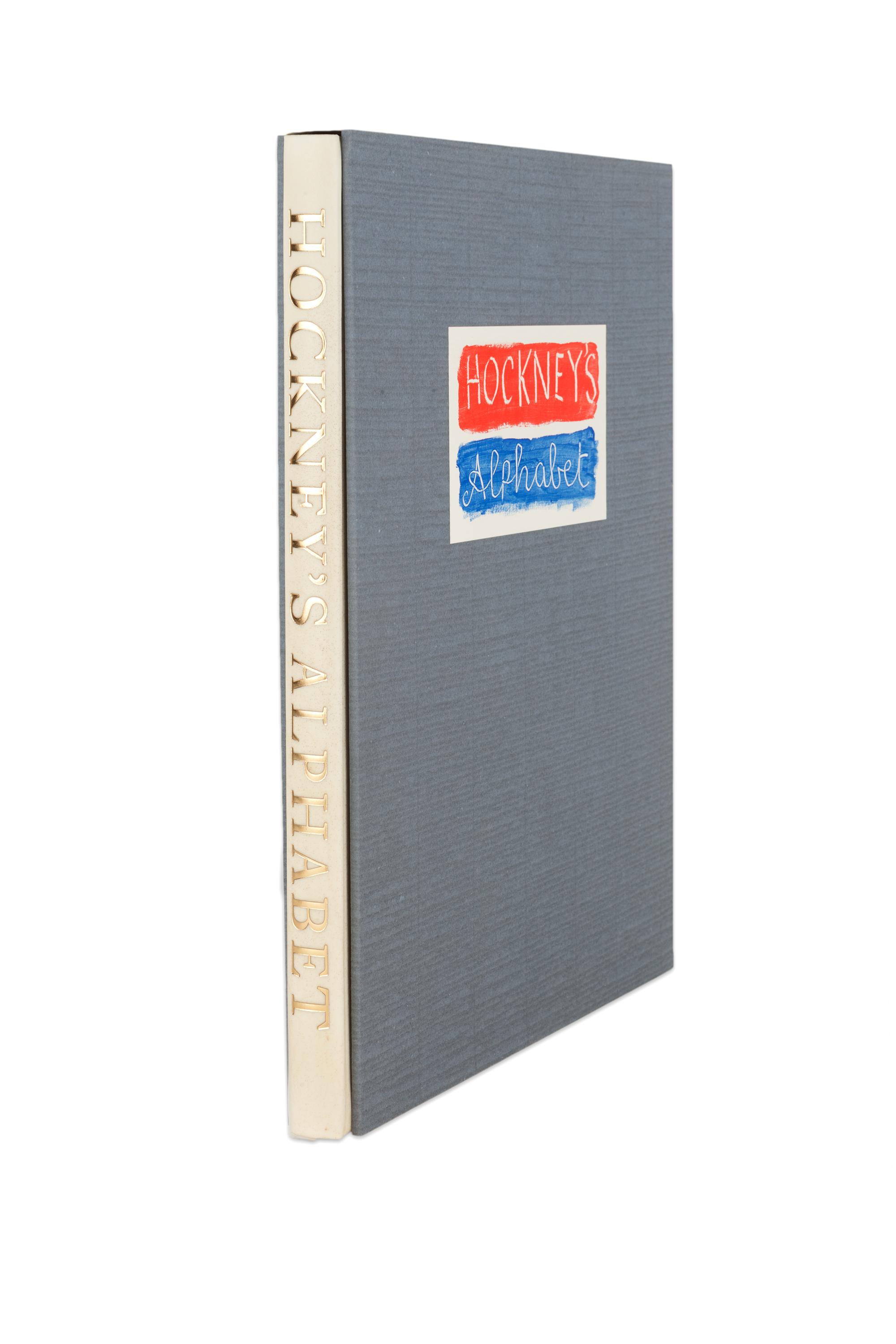 [ARTIST'S BOOK] -- HOCKNEY, David (b.1937). Hockney's Alphabet . Stephen Spender, editor. London: Faber & Faber, 1991.