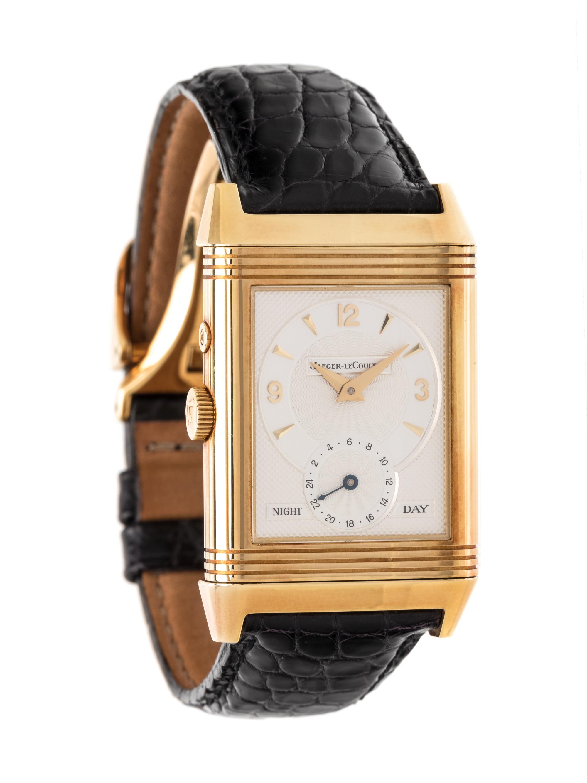 JAEGER-LeCOULTRE, 18K YELLOW GOLD REF. 270.1.54 'DUOFACE REVERSO' WRISTWATCH