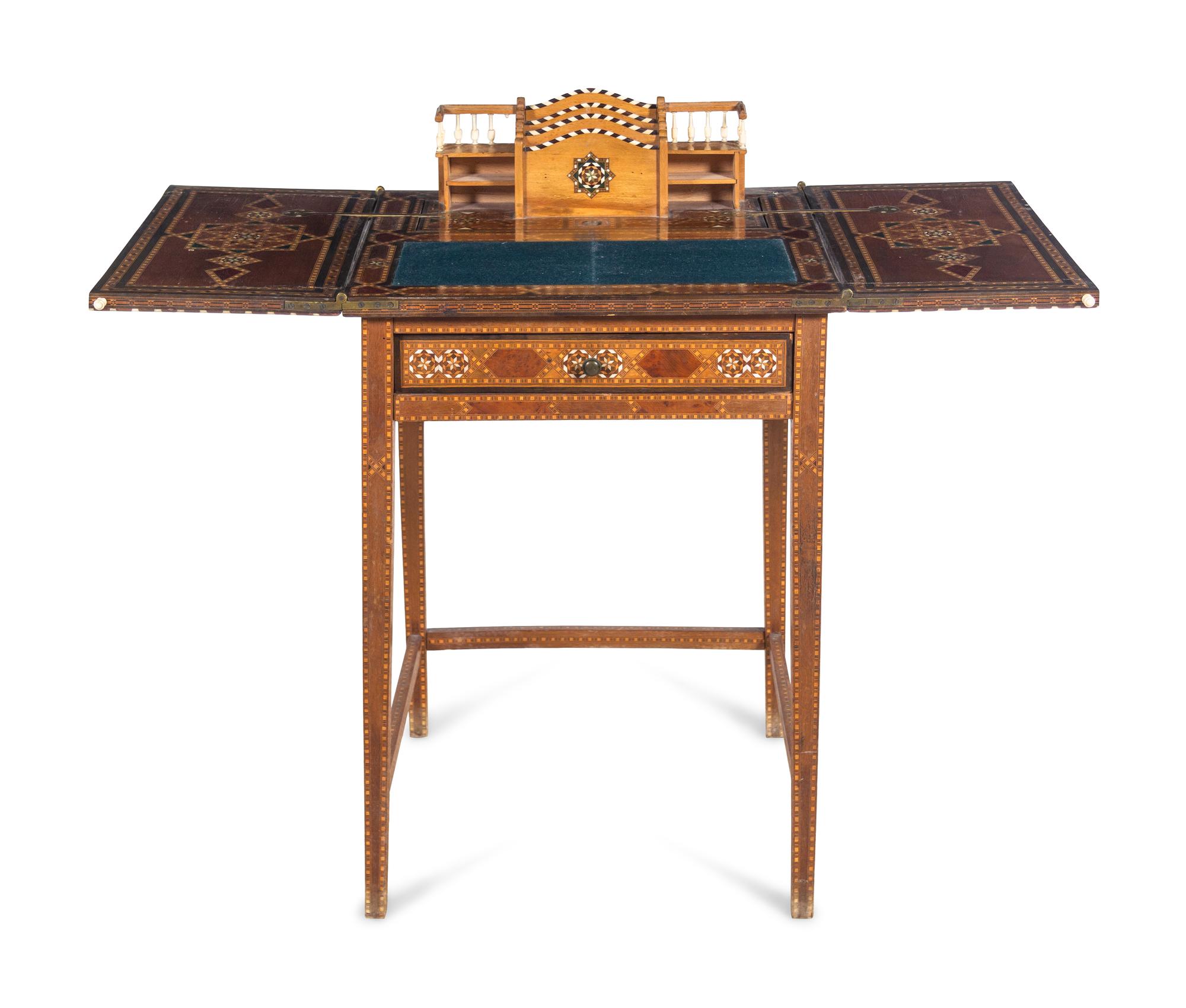 Two Syrian Marquetry Tables