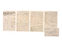 [WESTERN AMERICANA]. Manuscript archive of letters written by Civil War veteran Charles John Baxter (1842-1911), many with descriptions of western travel.