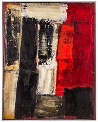 Josef Staub, (Swiss, 1931-2006), Rot-Schwarz #3, 1963