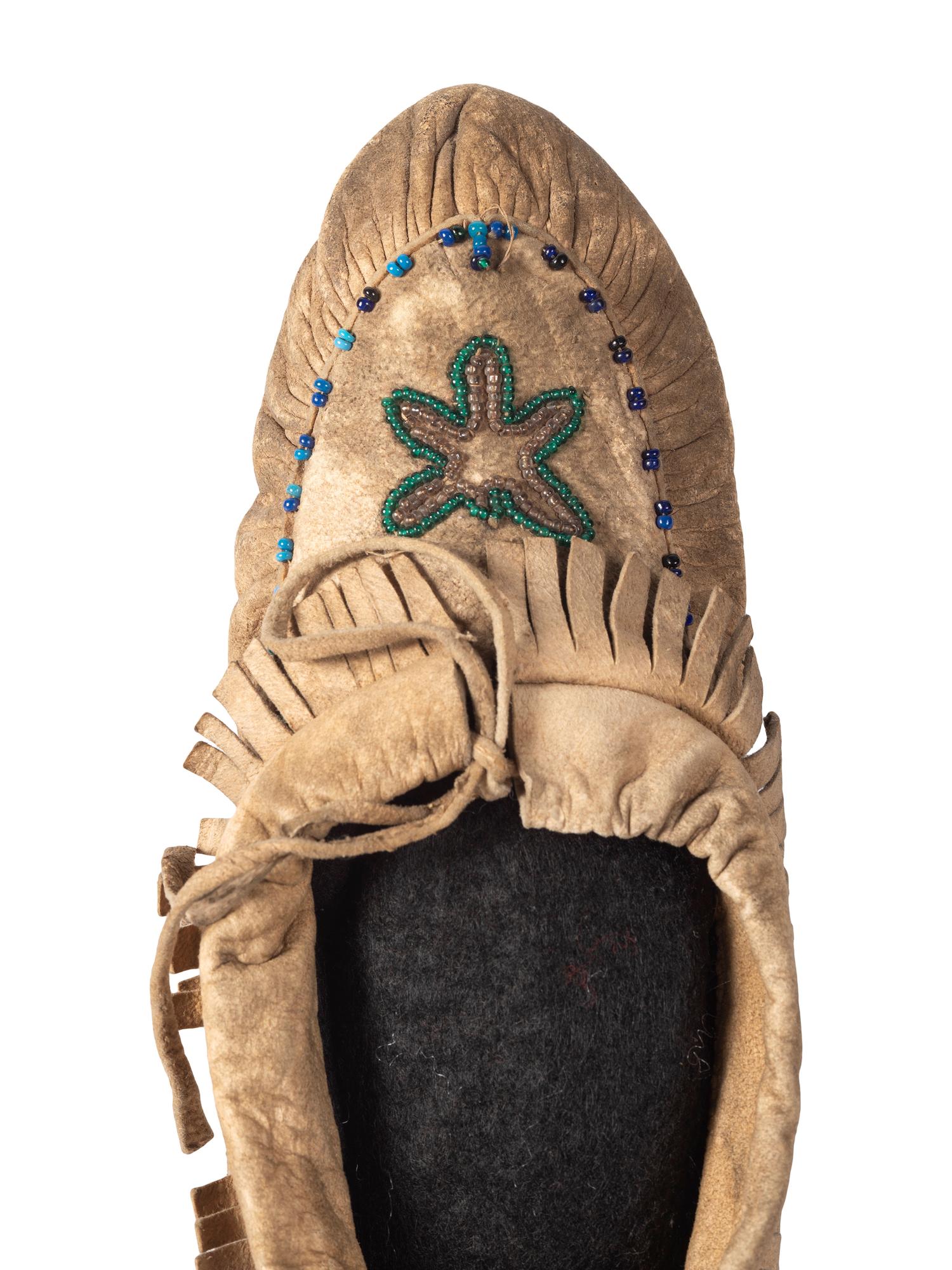 Great Lakes Beaded Hide Moccasins
