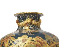 A Royal Crown Derby Parcel Gilt Porcelain Vase