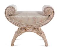 An Italian Silvered Wood Bench