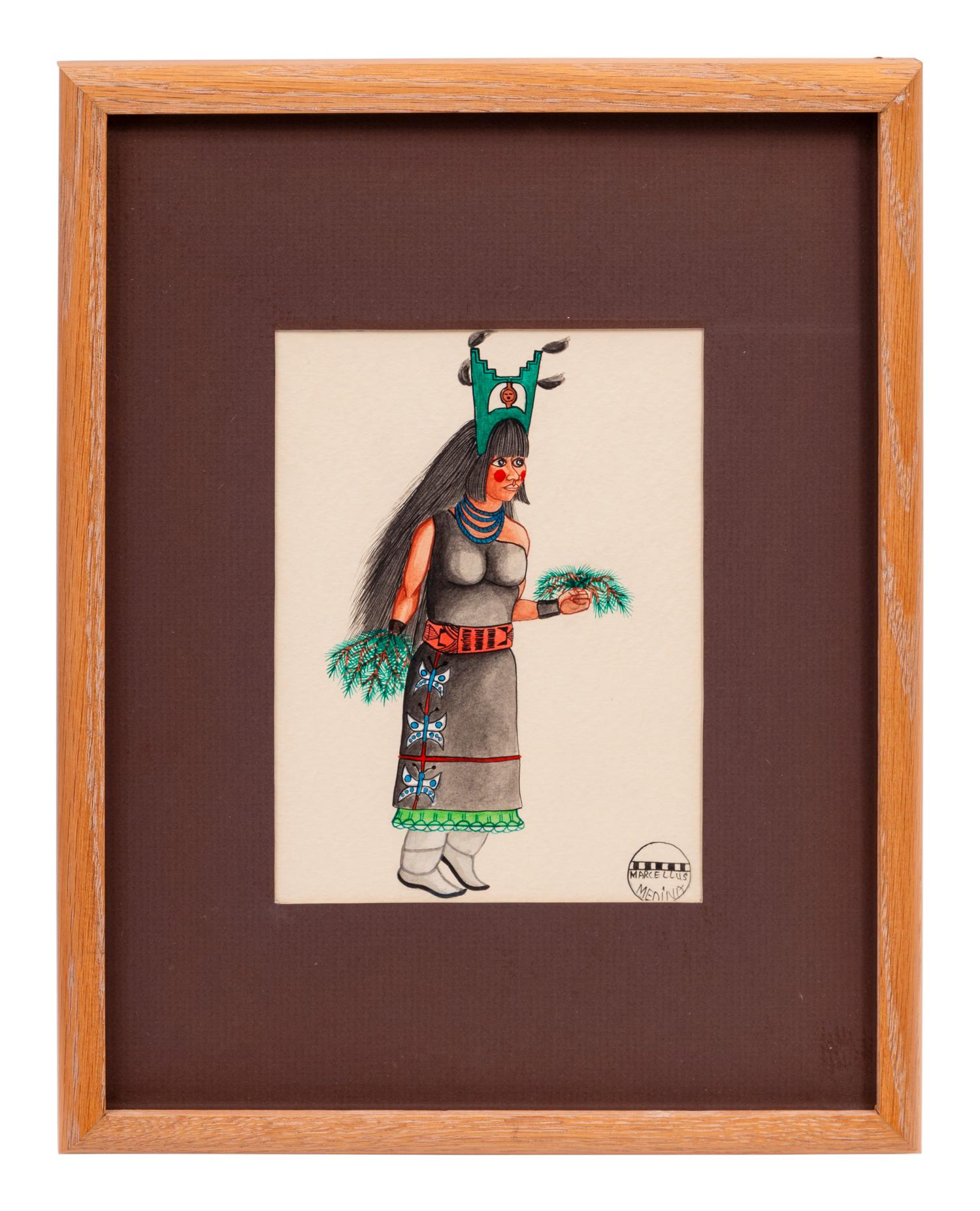 untitled, portraits of Pueblo dancers