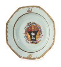 A Chinese Export Porcelain Armorial Plate