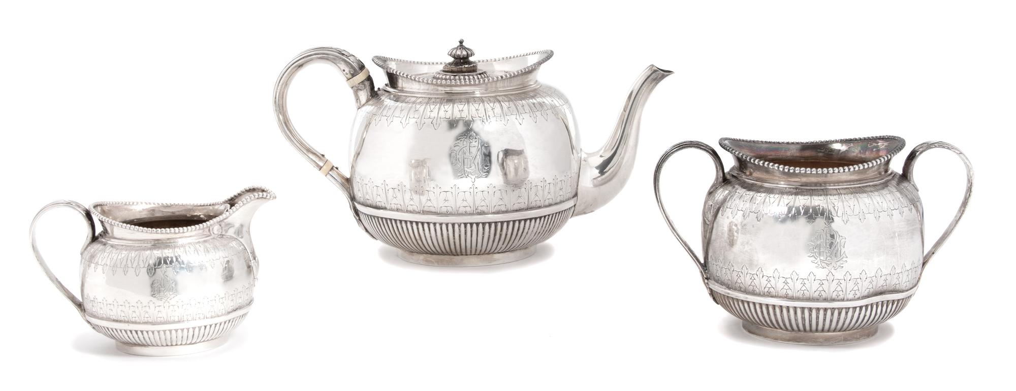 An English Silver Tea and Coffee Service
