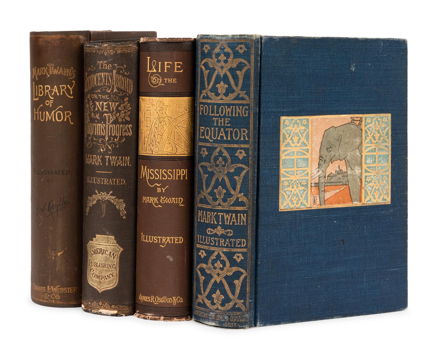 CLEMENS, Samuel ("Mark Twain") (1835-1910). A group of 4 works, comprising:
