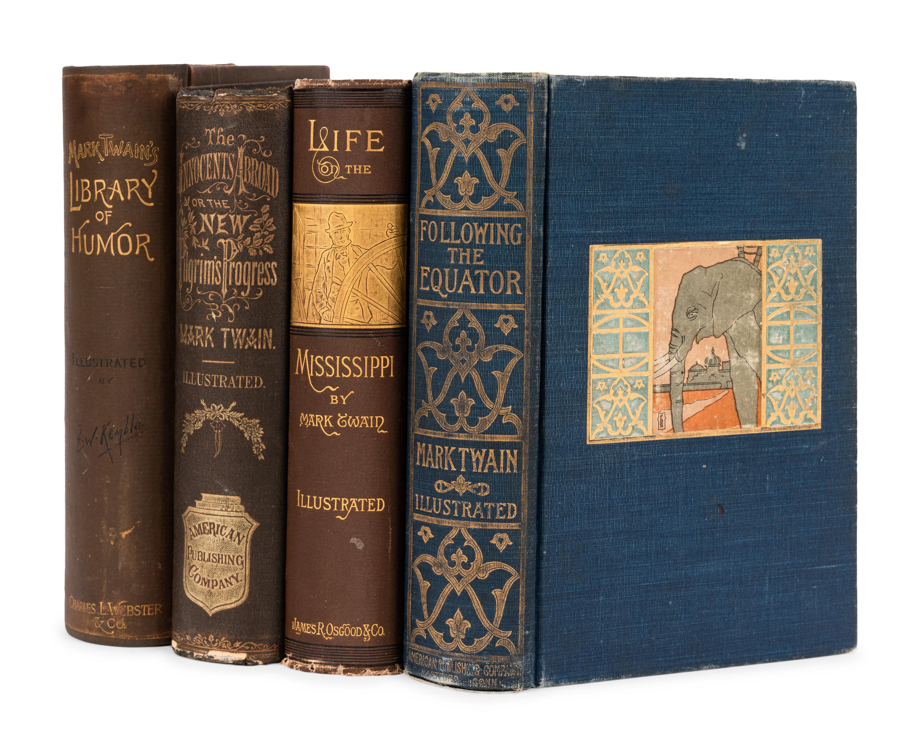 CLEMENS, Samuel ("Mark Twain") (1835-1910). A group of 4 works, comprising: