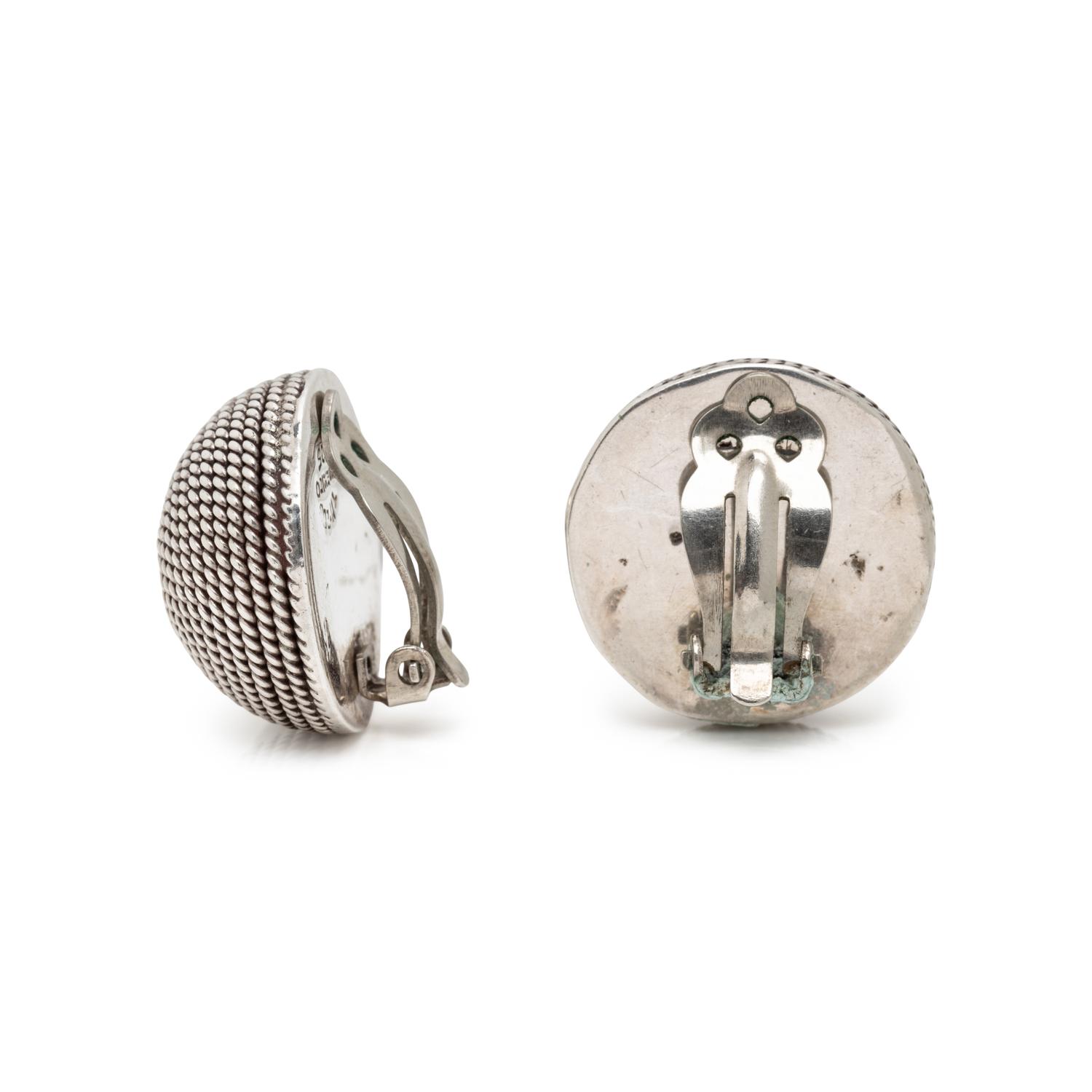 MEXICAN, SILVER NECKLACE AND EARRINGS