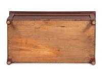 A Late Federal Red Painted Poplar Blanket Box