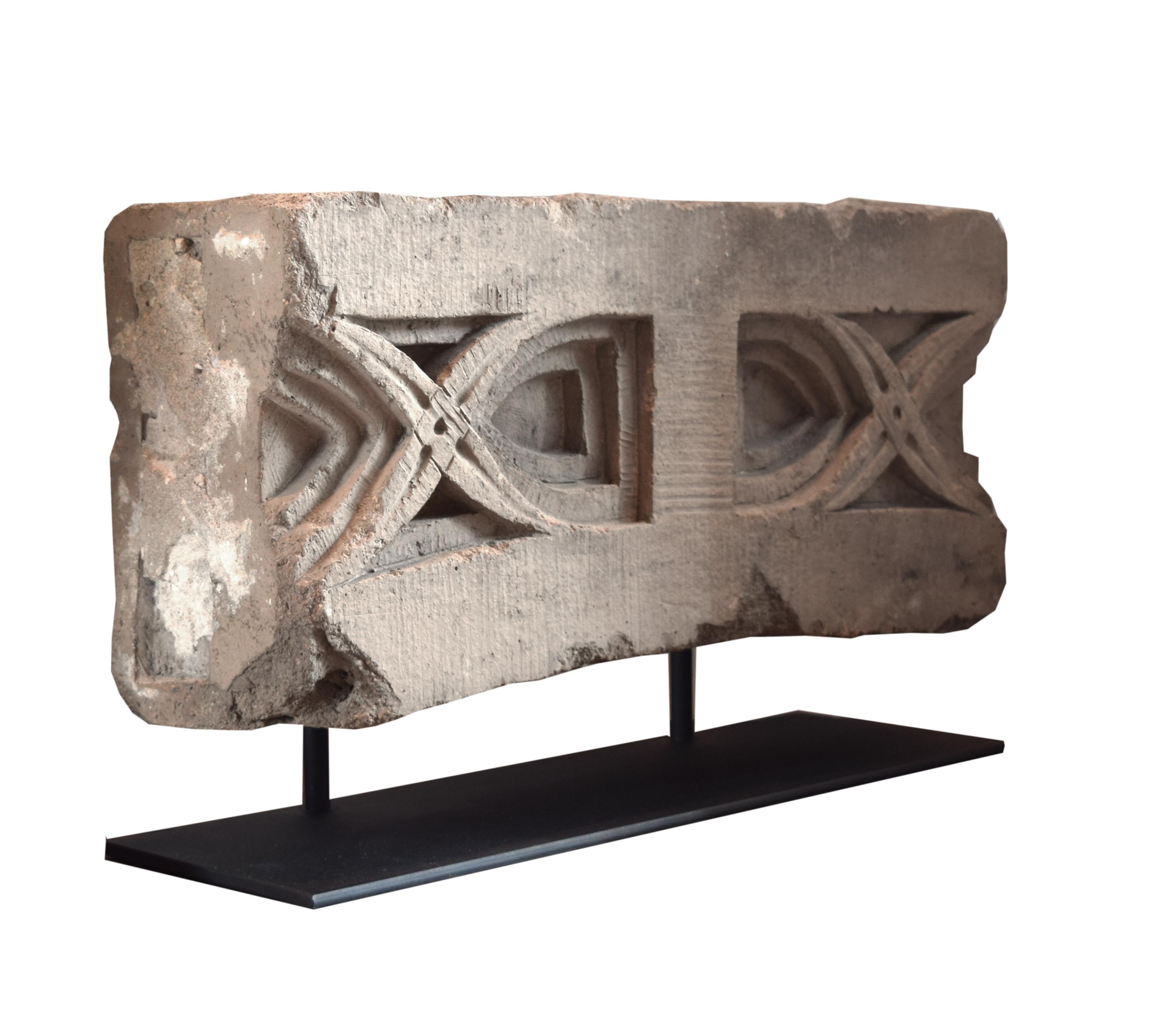 A Sullivan Designed Terra Cotta Facade Fragment from the Chicago Stock Exchange 20.5" W x 6" D x 12" H — United States, 1893