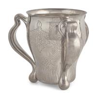 An Art Nouveau Three-Handled Sterling Silver Loving Cup, Tiffany & Co., New York, NY, Circa 1910