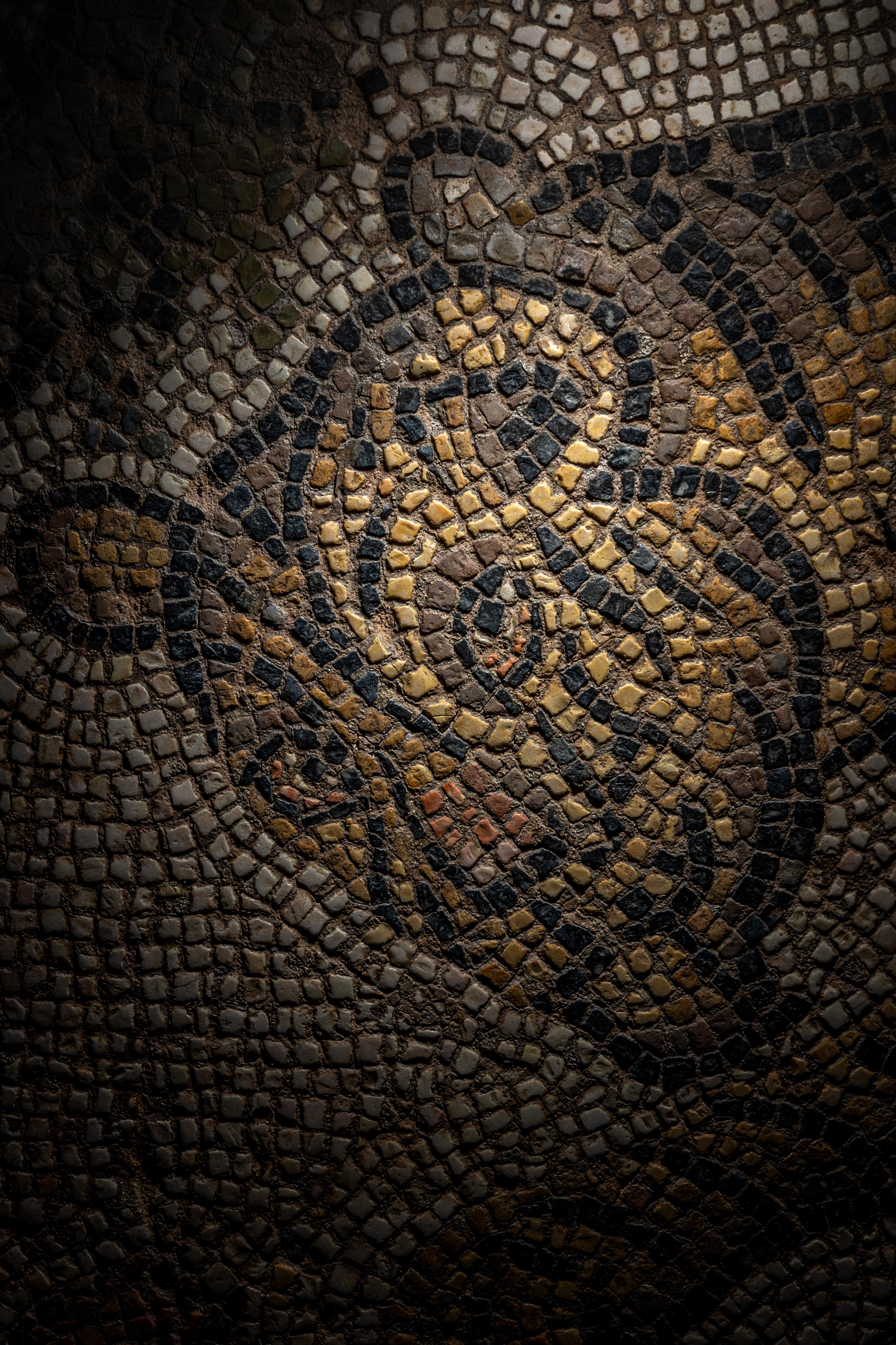 A Late Roman Mosaic Panel of a Tigress with Cubs