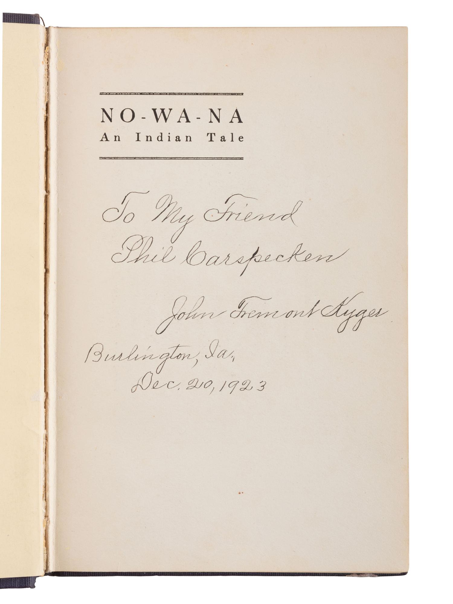 [BOOKS.] Group of 6 assorted titles, incl. No-Wa-Na and General John Sullivan's Indian Expedition .