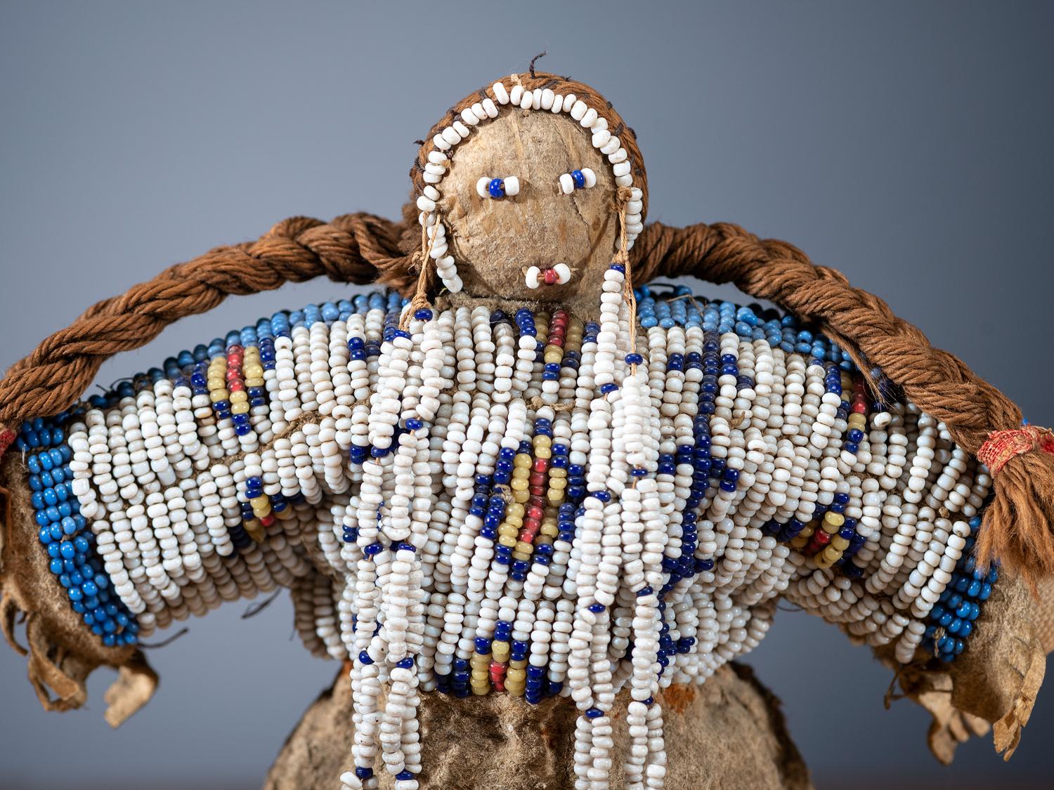 Sioux Beaded Hide Doll