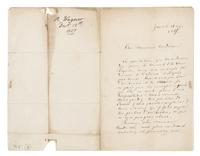 WAGNER, Richard (1813-1883). Autograph letter signed ("Richard Wagner"), in French, to Mr. Anderson. Zurich, 12 December 1857.