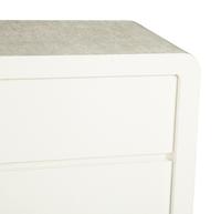 A Five-Piece Group of White Lacquered Furniture