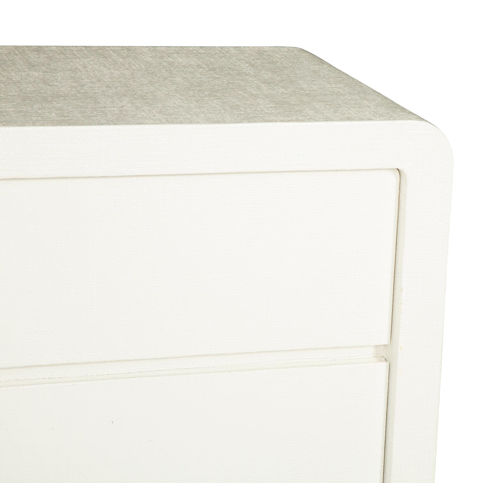 A Five-Piece Group of White Lacquered Furniture