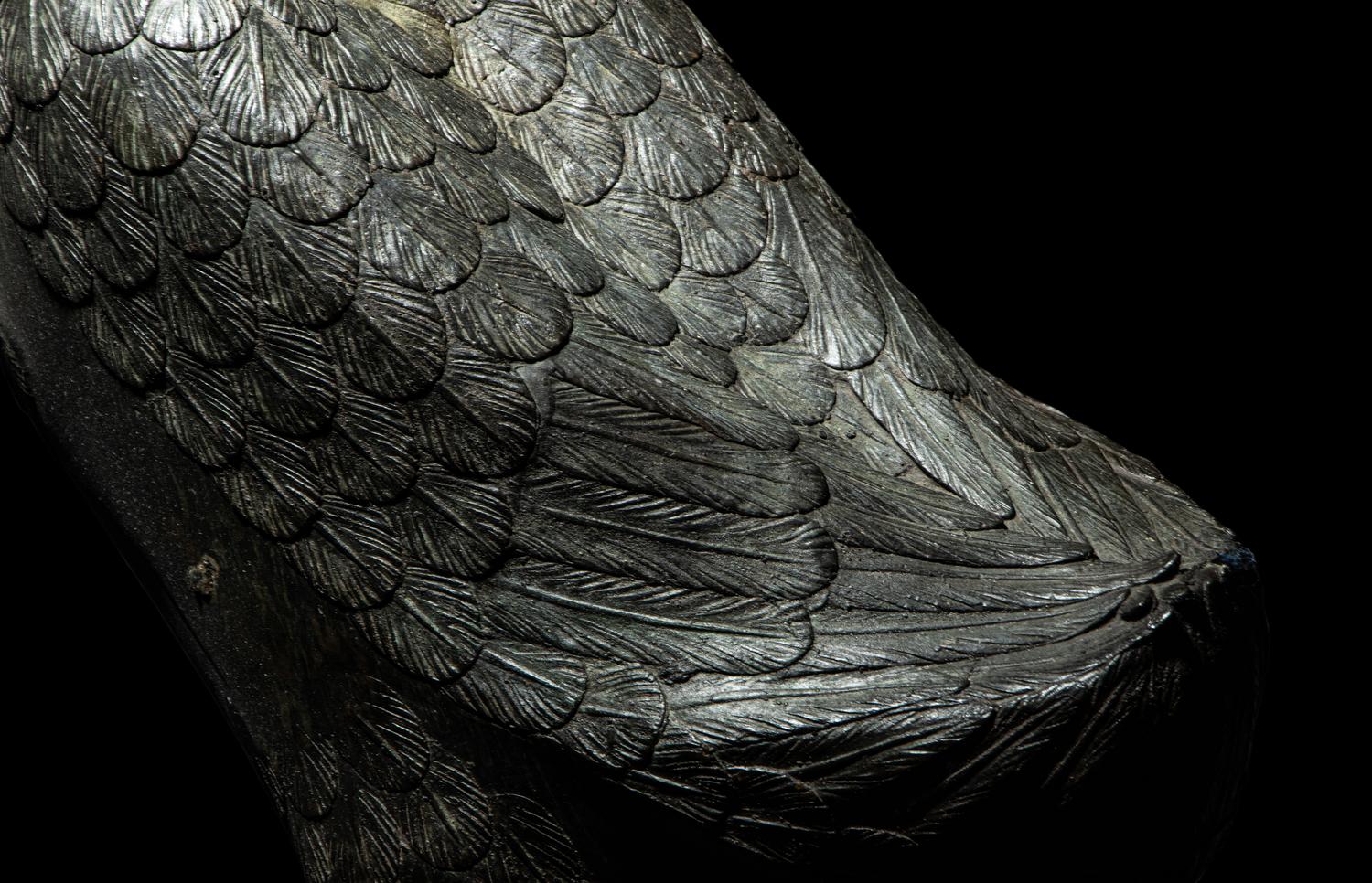 A Japanese Bronze Figure of a Goose