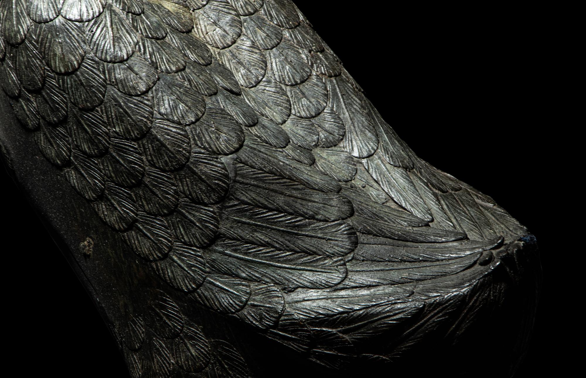 A Japanese Bronze Figure of a Goose