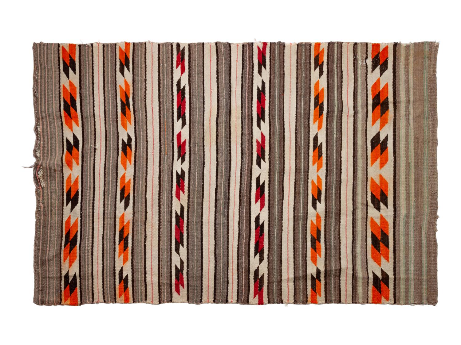 Two Navajo Banded Rugs, Possibly Chinle