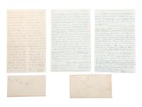 [CIVIL WAR]. A collection of 30 letters associated with West Point Cadet and 2nd Lieutenant Martin Van Buren Lewis, 8th US Infantry, and his wife. 1857 -1863.