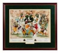 A Green Bay Packers Brett Favre Signed Autograph Limited Edition Print Formerly Displayed at Mike Ditka’s Restaurant