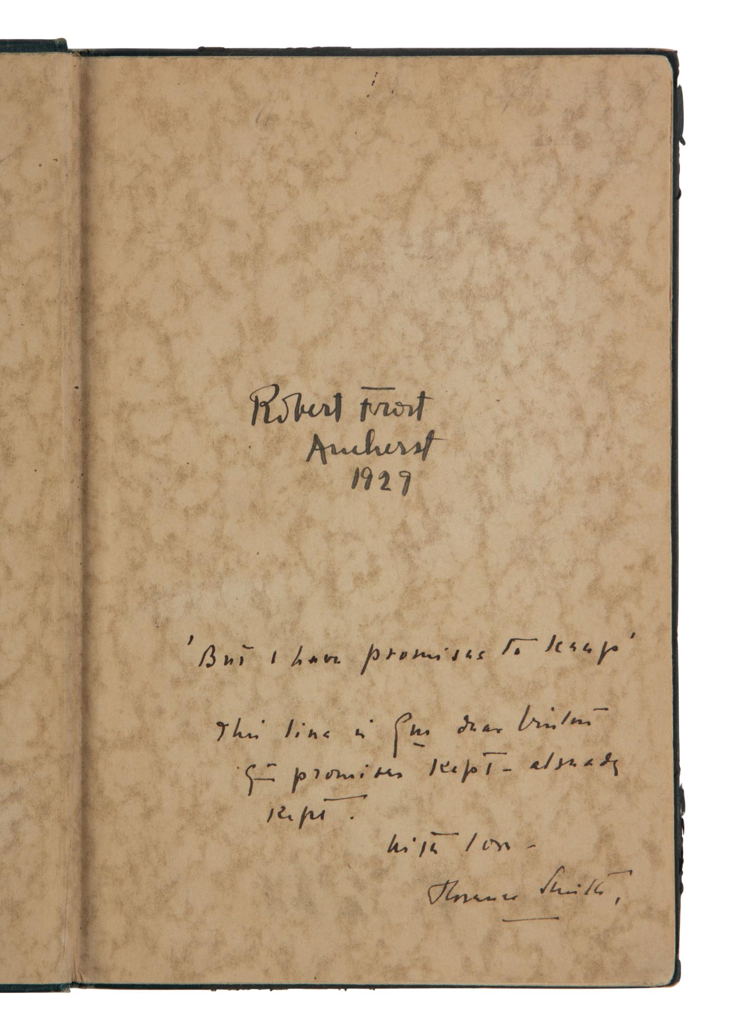 FROST, Robert (1874-1963). A group of 3 FIRST EDITIONS, comprising: